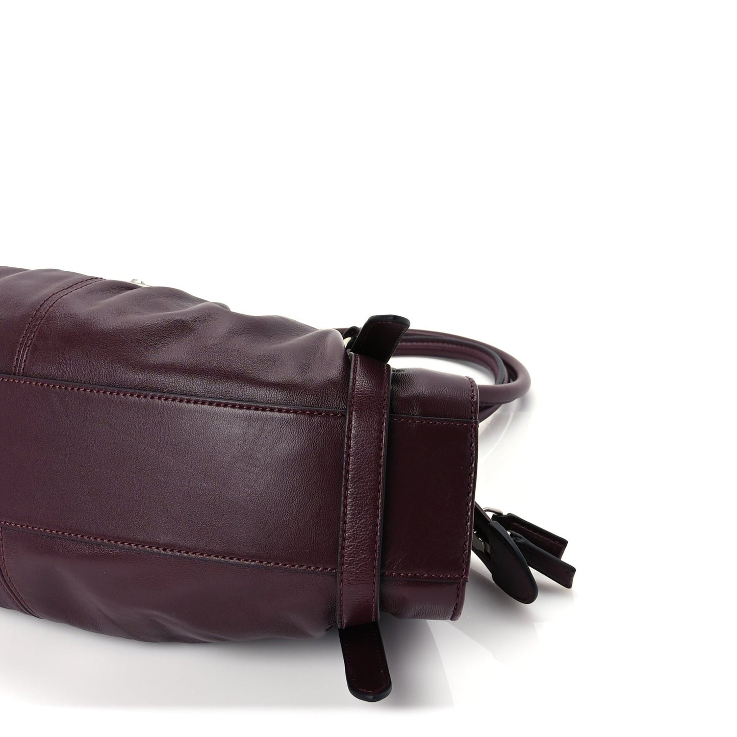Calfskin Medium The Cristina Satchel Dark Red