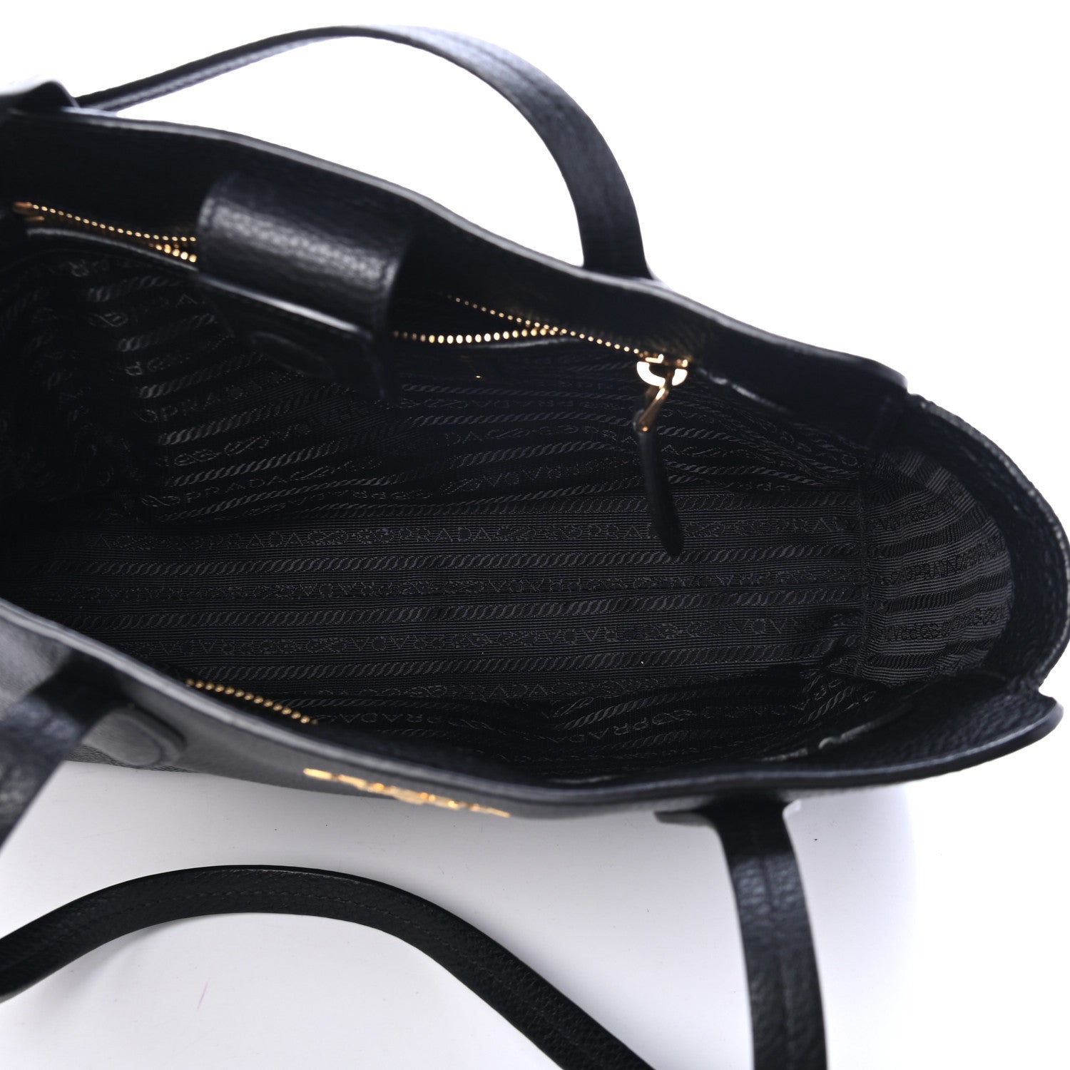 Prada Vitello Phenix Tote Black 4 of 4