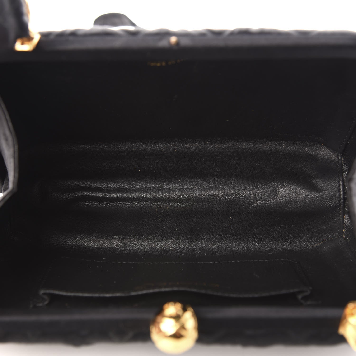 Chanel Satin Quilted Shoulder Bag Black 5 of 12