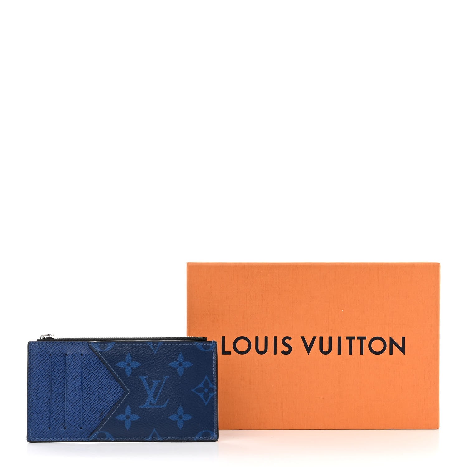 Louis Vuitton Monogram Taiga Coin Card Holder Cobalt 7 of 7