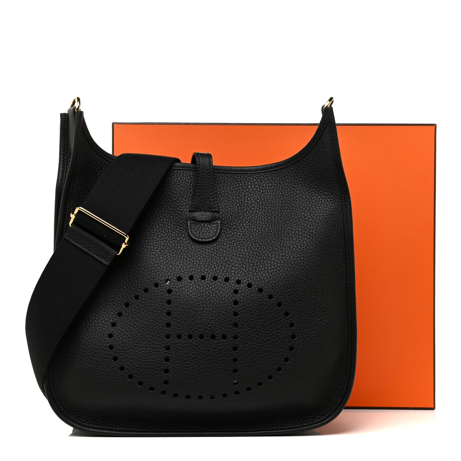 Hermes Taurillon Clemence Evelyne III PM Black 11 of 11
