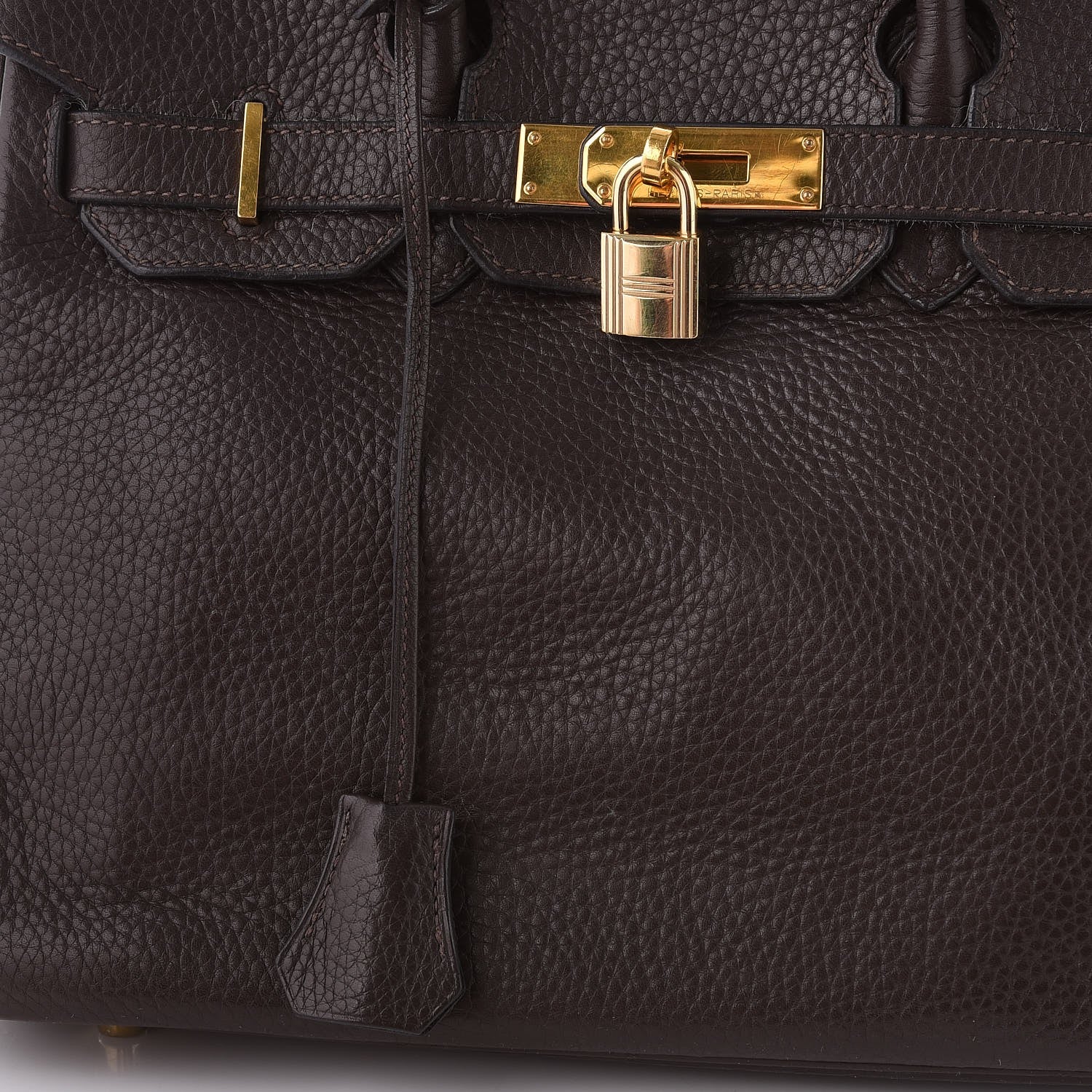 Hermes Taurillon Clemence Birkin 30 Chocolate 22 of 48
