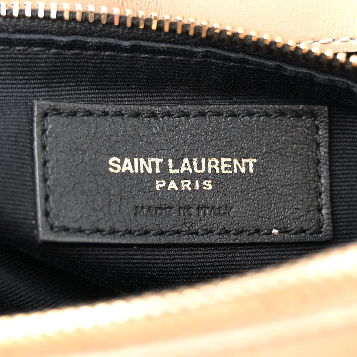 Saint Laurent Calfskin Y Quilted Monogram Medium Loulou Chain Satchel Dark Beige 6 of 7