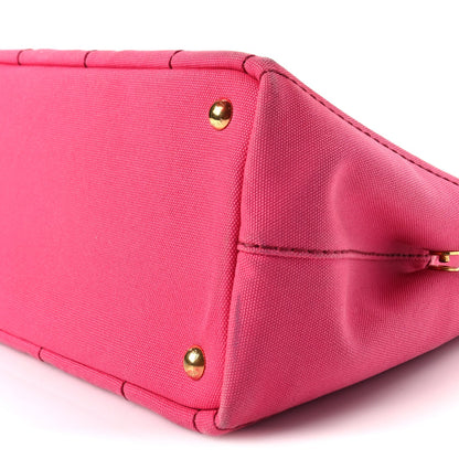 Prada Canapa Small Logo Tote Peonia Peonia 8 of 9