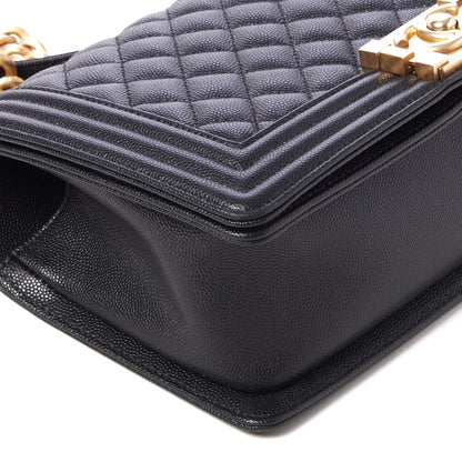 Chanel Caviar Quilted Medium Boy Flap Black 5 of 9