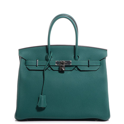 Hermes Togo Birkin 35 Malachite 1 of 28