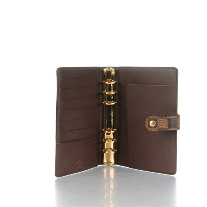 Louis Vuitton Damier Ebene Medium Ring Agenda Cover 5 of 7