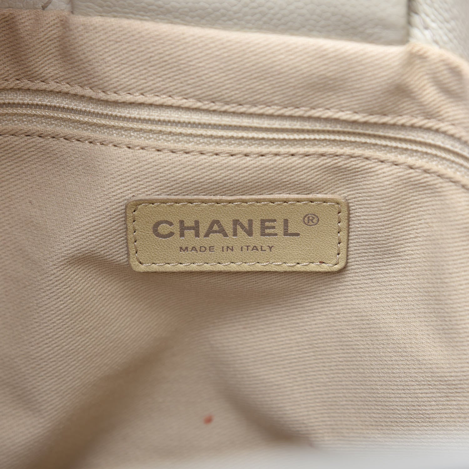 Chanel Caviar Executive Cerf Shopper Tote Beige 8 of 9