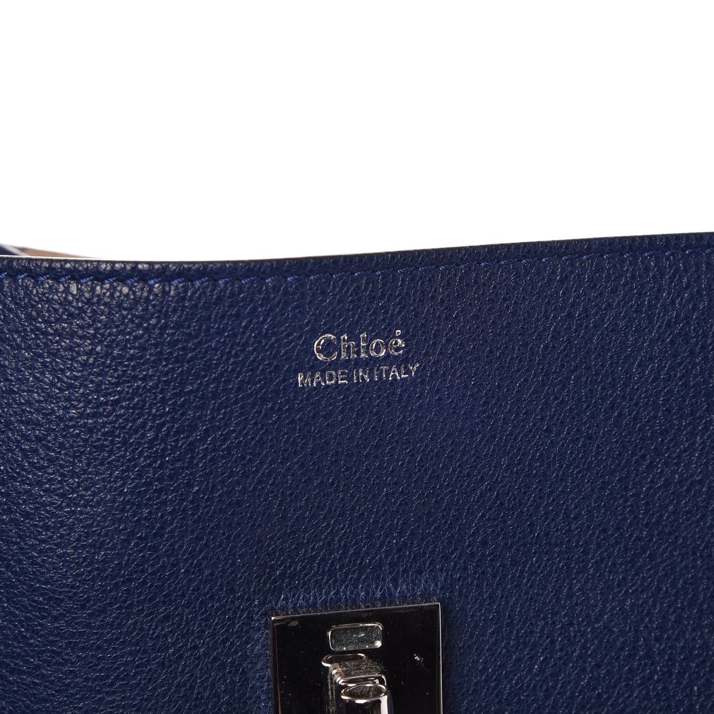 Grained Lambskin Mini Drew Shoulder Bag Royal Navy