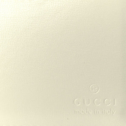 Gucci Boarded Dyana Lux Studded Calfskin Web Small Bamboo 1947 Top Handle Bag  Mystic White 6 of 9