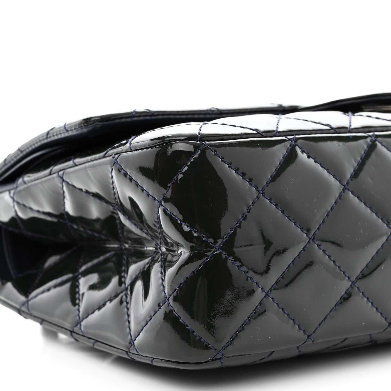 Chanel Patent Calfskin Quilted 2.55 Reissue 227 Flap Dark Blue 9 of 13