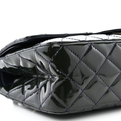 Chanel Patent Calfskin Quilted 2.55 Reissue 227 Flap Dark Blue 9 of 13