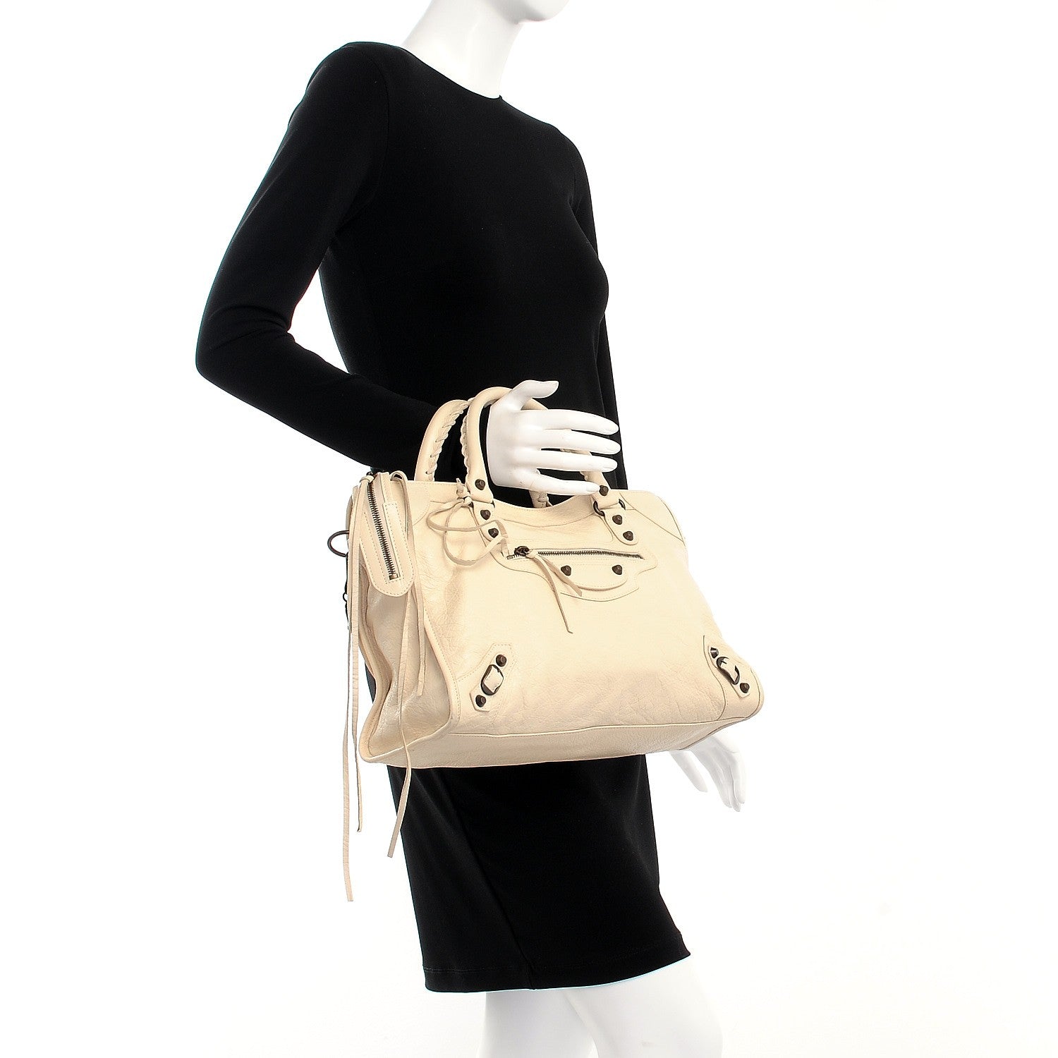 Balenciaga Agneau Classic Hardware City Blanc Creme Light Craie 3 of 8