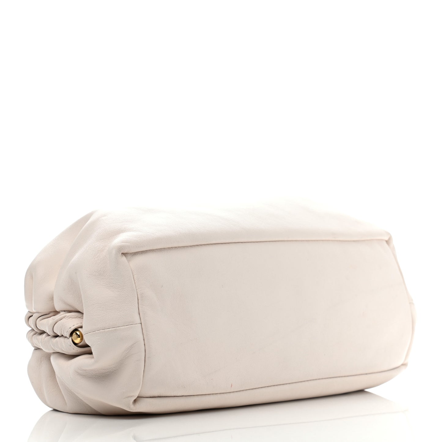 Lambskin Cloud Clutch White