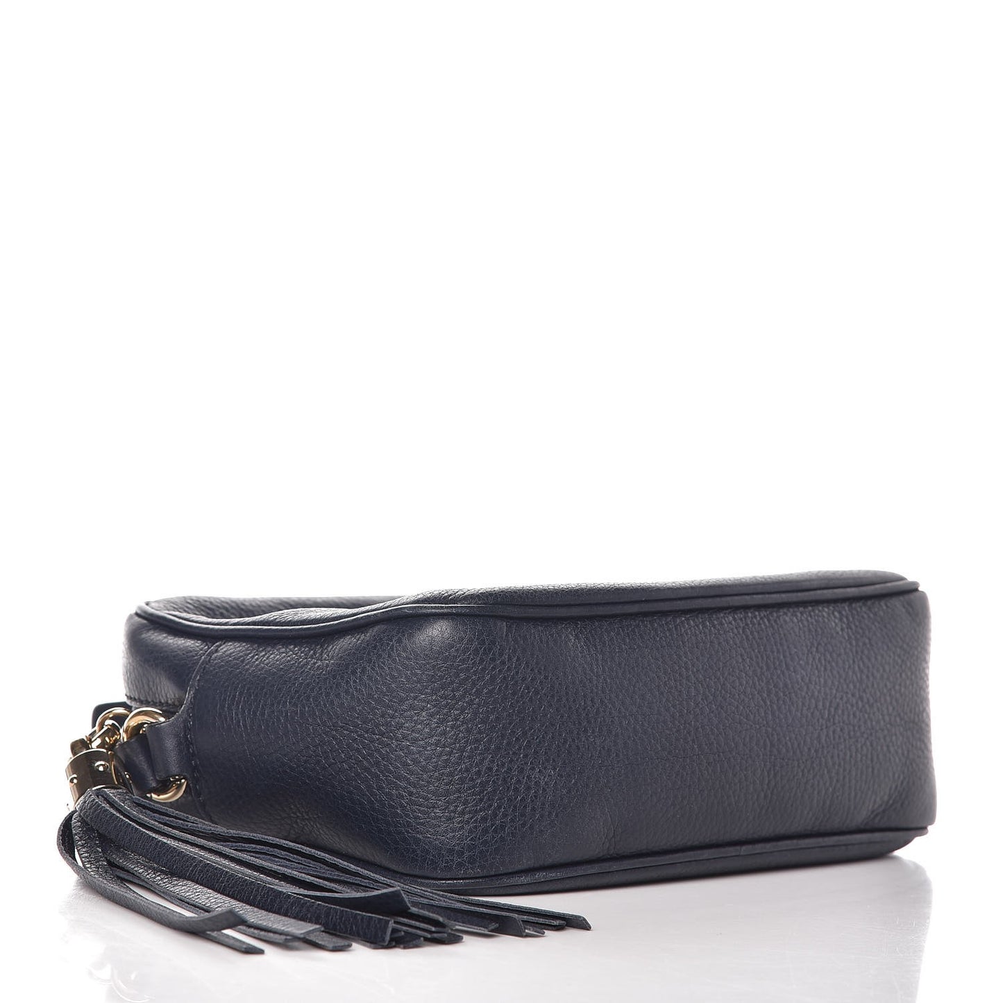 Pebbled Calfskin Small Soho Disco Bag Blue