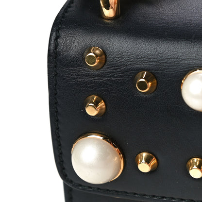 Gucci Calfskin Studded Small Padlock Shoulder Bag Black 12 of 12