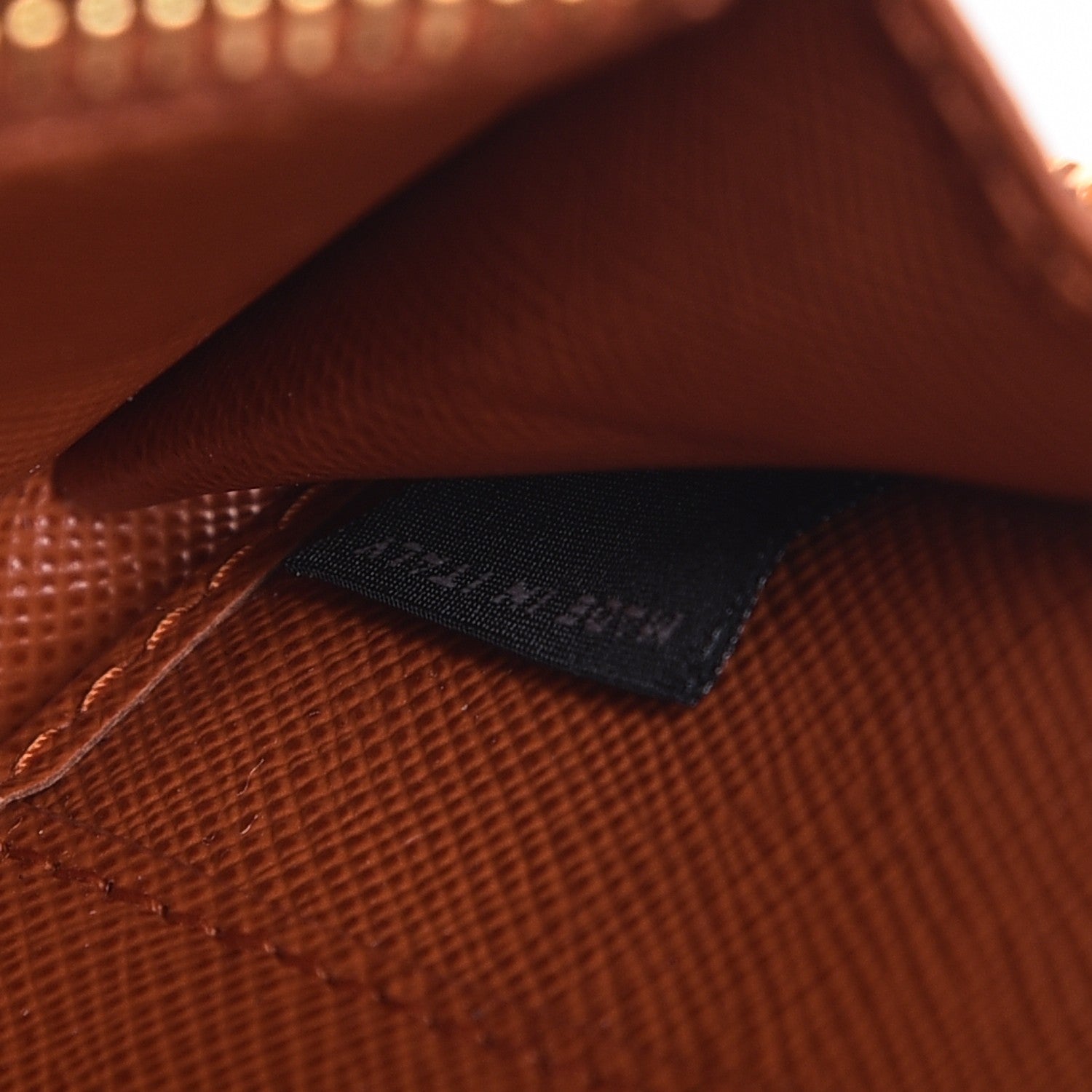 Prada Saffiano Zip Around Wallet Papaya 7 of 8