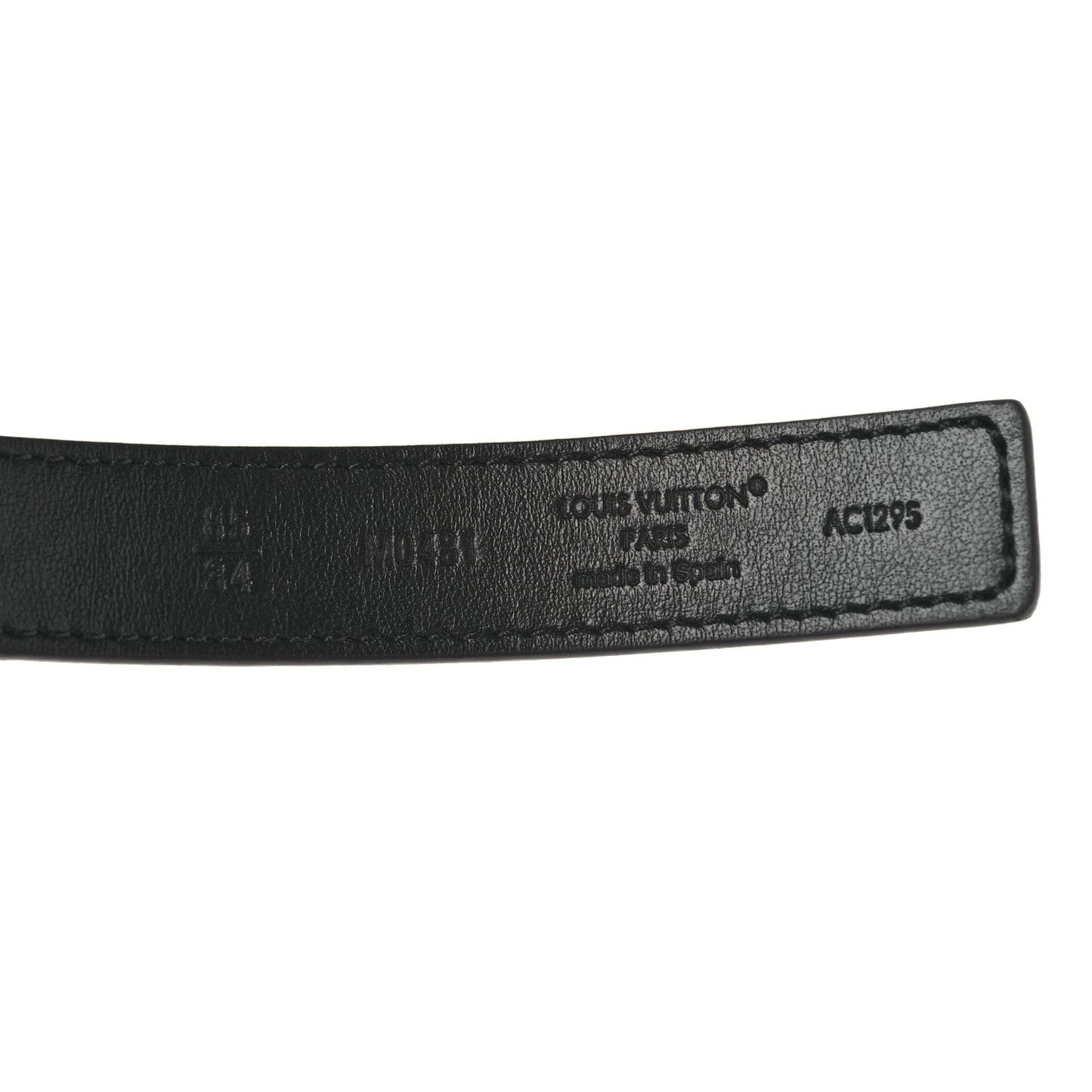 Calfskin Monogram 20mm LV Iconic Reversible Belt Black