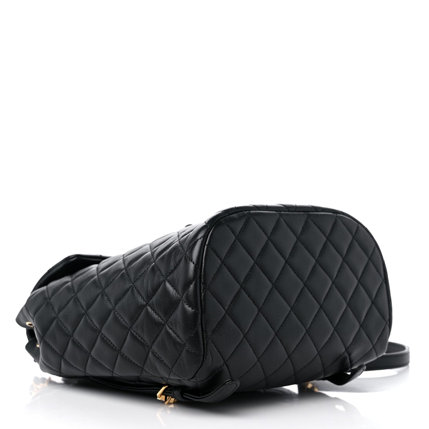 Lambskin Quilted Small Urban Spirit Backpack Black