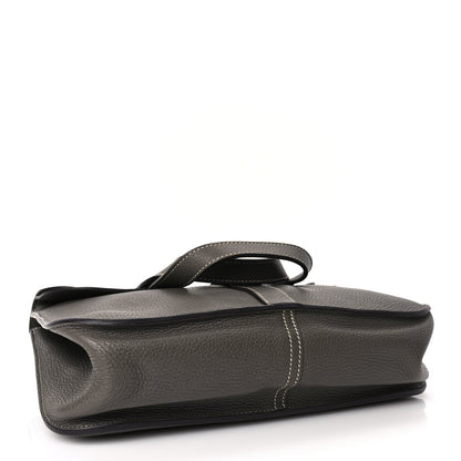 Hermes Taurillon Clemence Halzan 31 GM Etoupe 3 of 10
