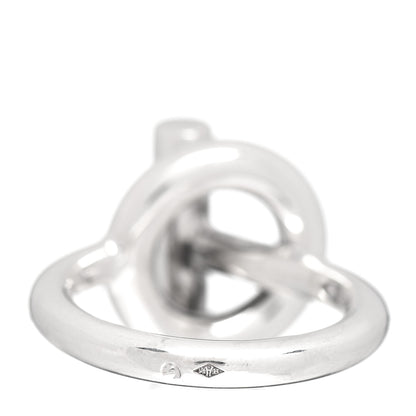 Hermes Sterling Silver GM Croisette Ring 50 5.5 4 of 5