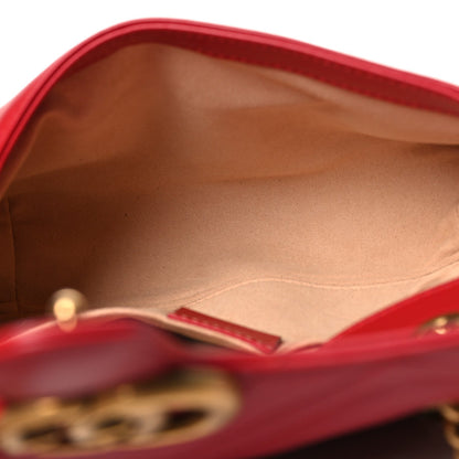 Gucci Calfskin Matelasse Mini GG Marmont Shoulder Bag Hibiscus Red 5 of 7