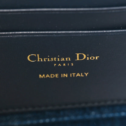 Christian Dior Denim Oblique 30 Montaigne Dea Pouch Blue 6 of 9