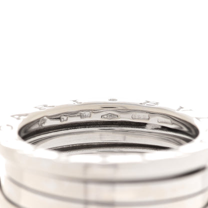 Bulgari 18K White Gold B.Zero1 Three-Band Ring 57 8 4 of 5