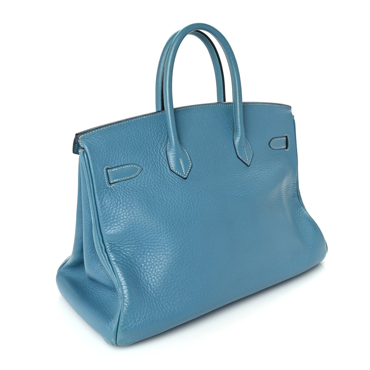 Taurillon Clemence Birkin 35 Blue Jean