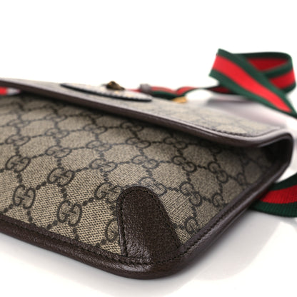 Gucci GG Supreme Monogram Neo Vintage Web Belt Bag Brown 9 of 9