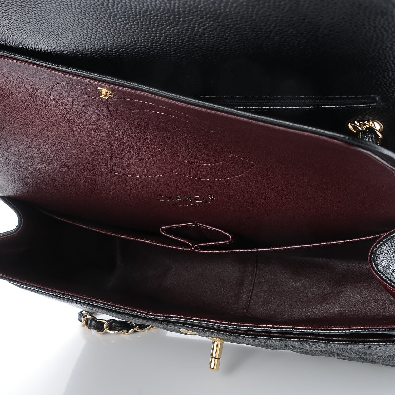 Chanel Caviar Quilted Jumbo Double Flap Black 6 of 9