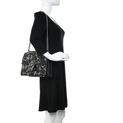 Gucci GG Supreme Monogram Arabesque Medium Dionysus Shoulder Bag Black 2 of 10