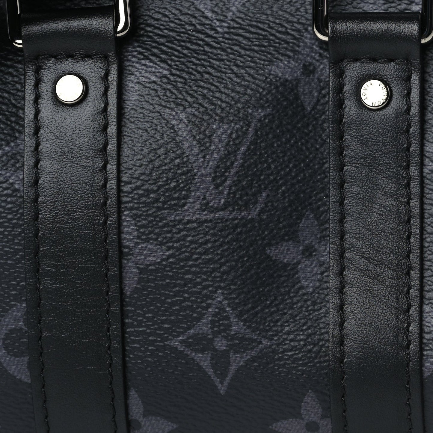 Reverse Monogram Eclipse Keepall XS Black