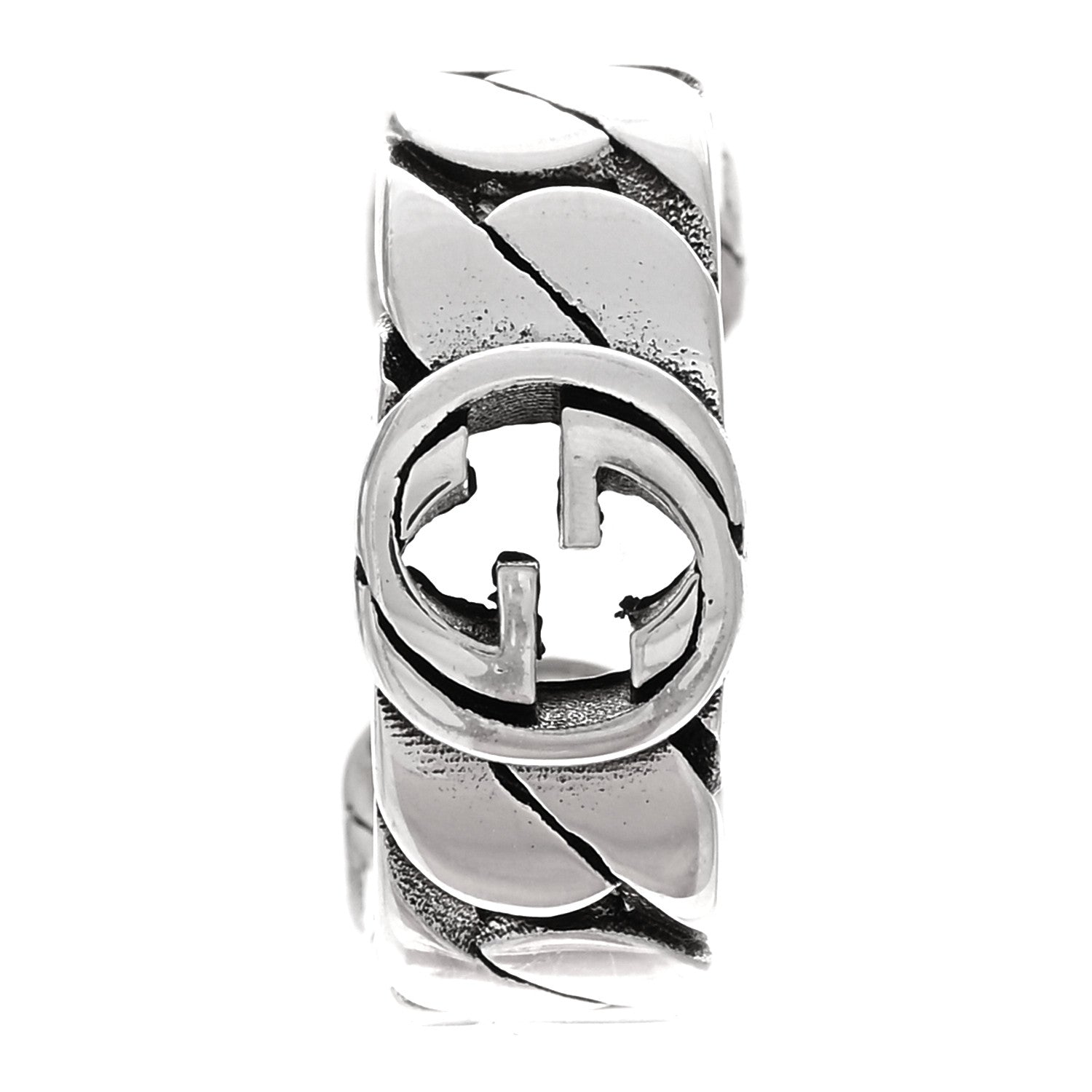 Gucci Sterling Silver Interlocking G Ear Cuff 1 of 4