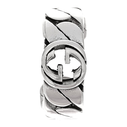 Gucci Sterling Silver Interlocking G Ear Cuff 1 of 4