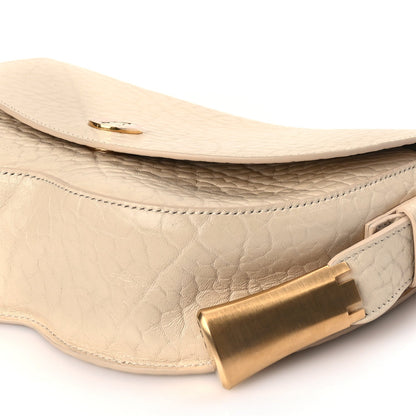 Burberry Grain Calfskin Chess Satchel Bag Beige 8 of 8
