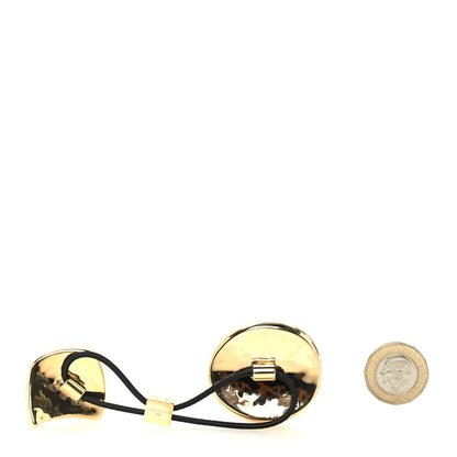 Louis Vuitton Enamel Monogram Hair Tie Gold Multicolour 4 of 5