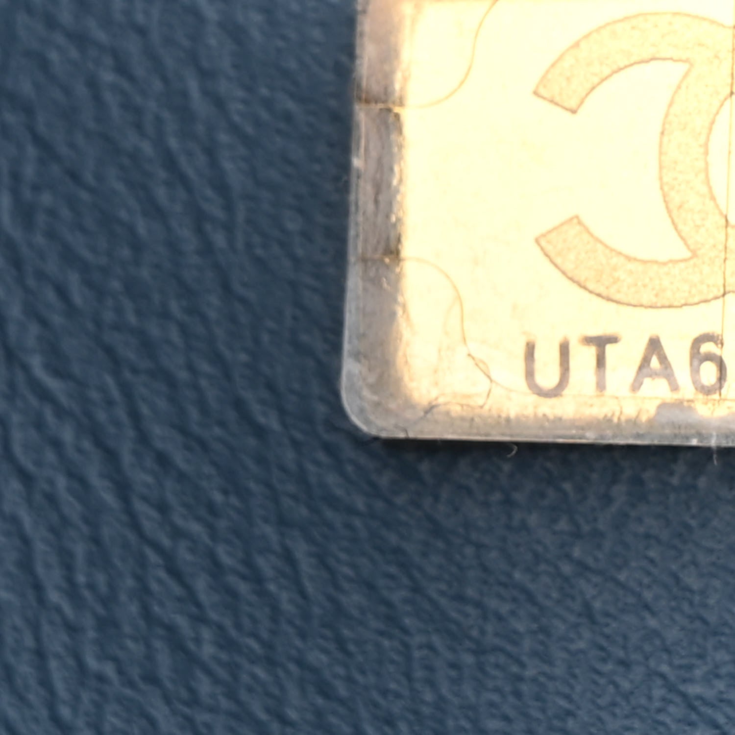 Chanel Printed Denim Quilted Medium Double Flap Light Blue 7 of 10