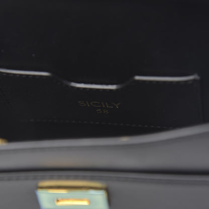 Dolce & Gabbana Calfskin Mini Sicily 58 Bag Black 7 of 12