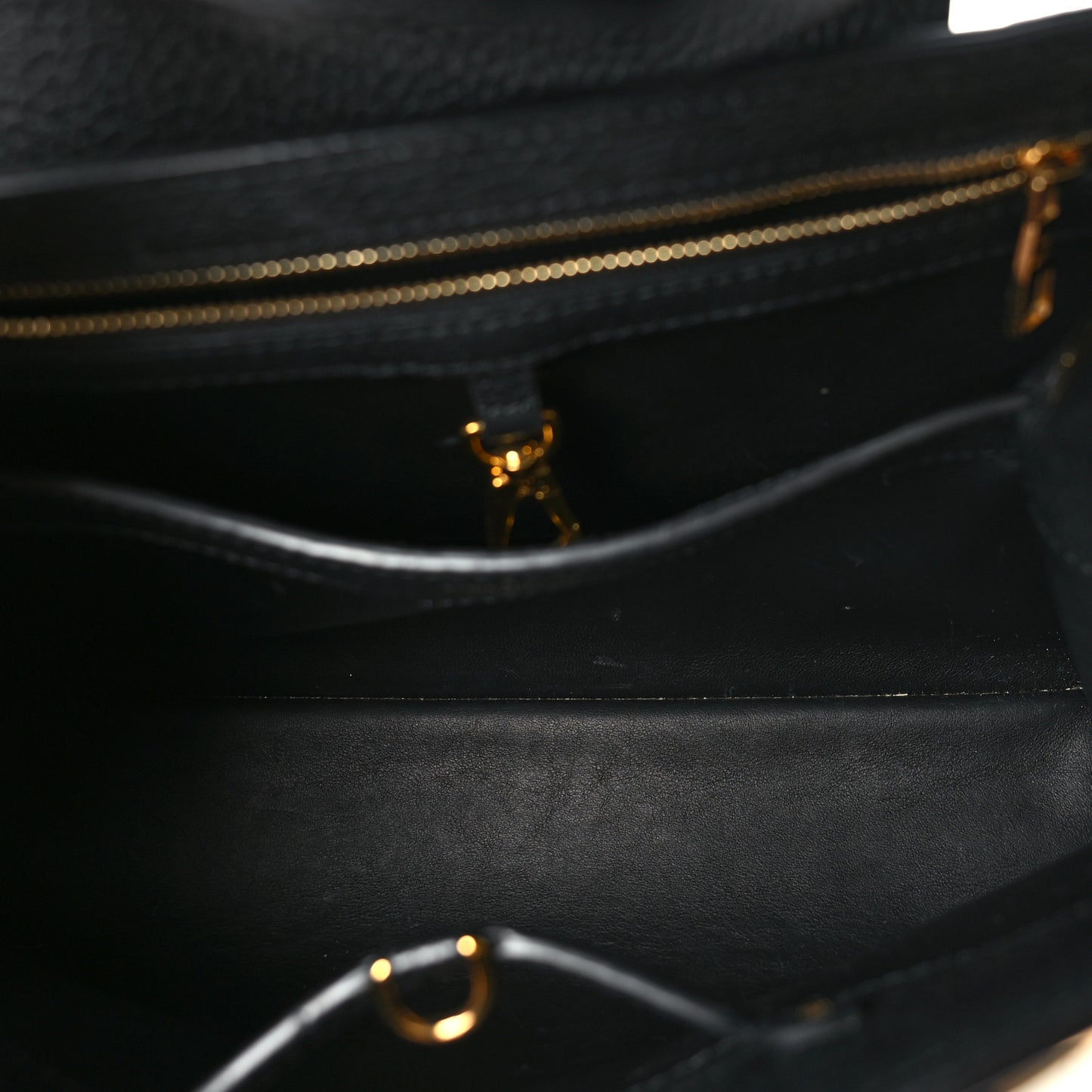Taurillon Metallic Flowers Capucines PM Black