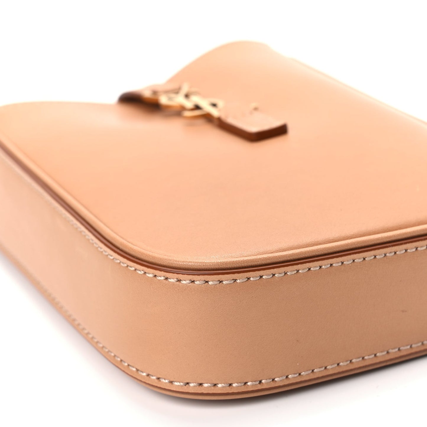 Smooth Calfskin Le 5 A 7 Vertical Hobo Brown Gold