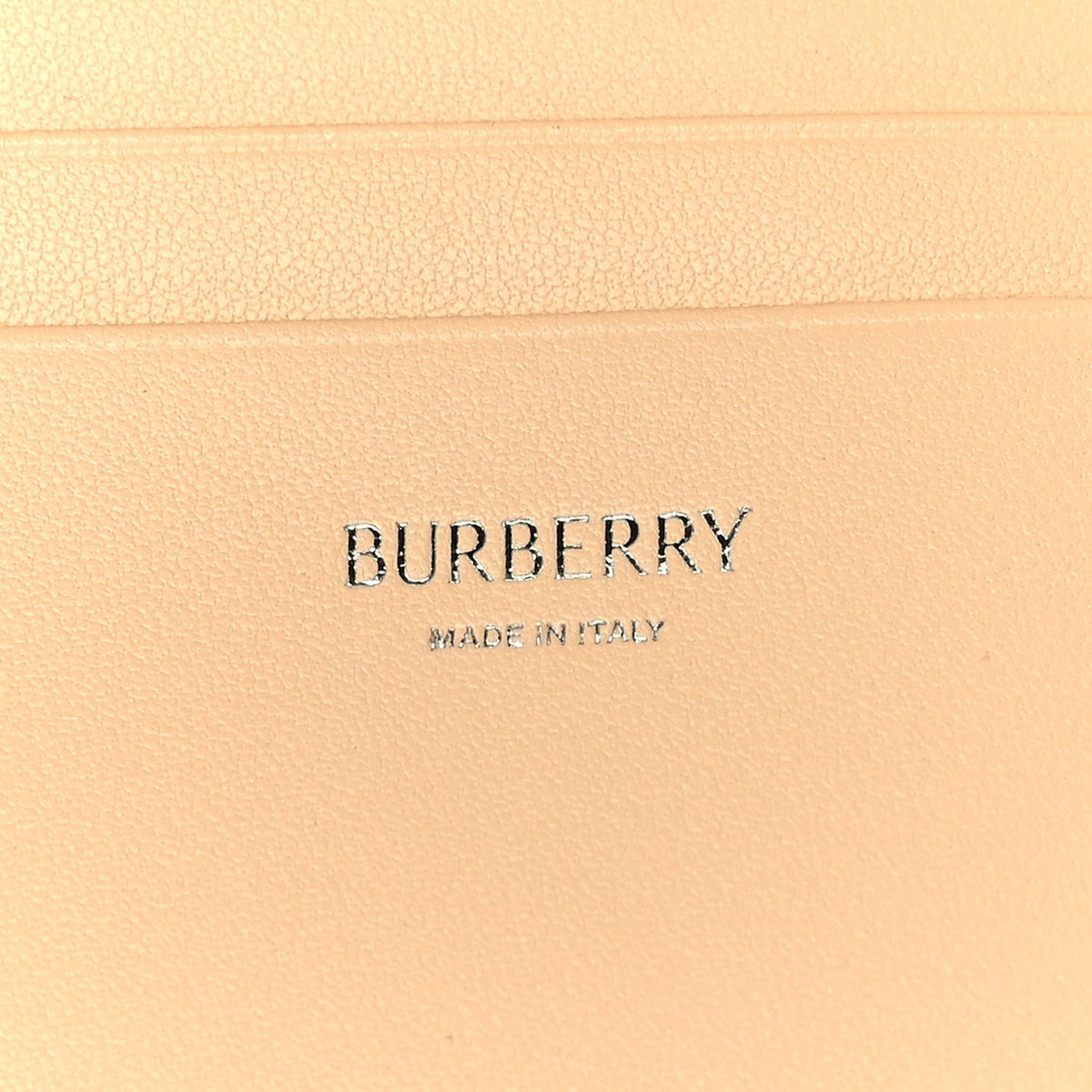 Burberry Lambskin Snip Wallet Peach 6 of 6