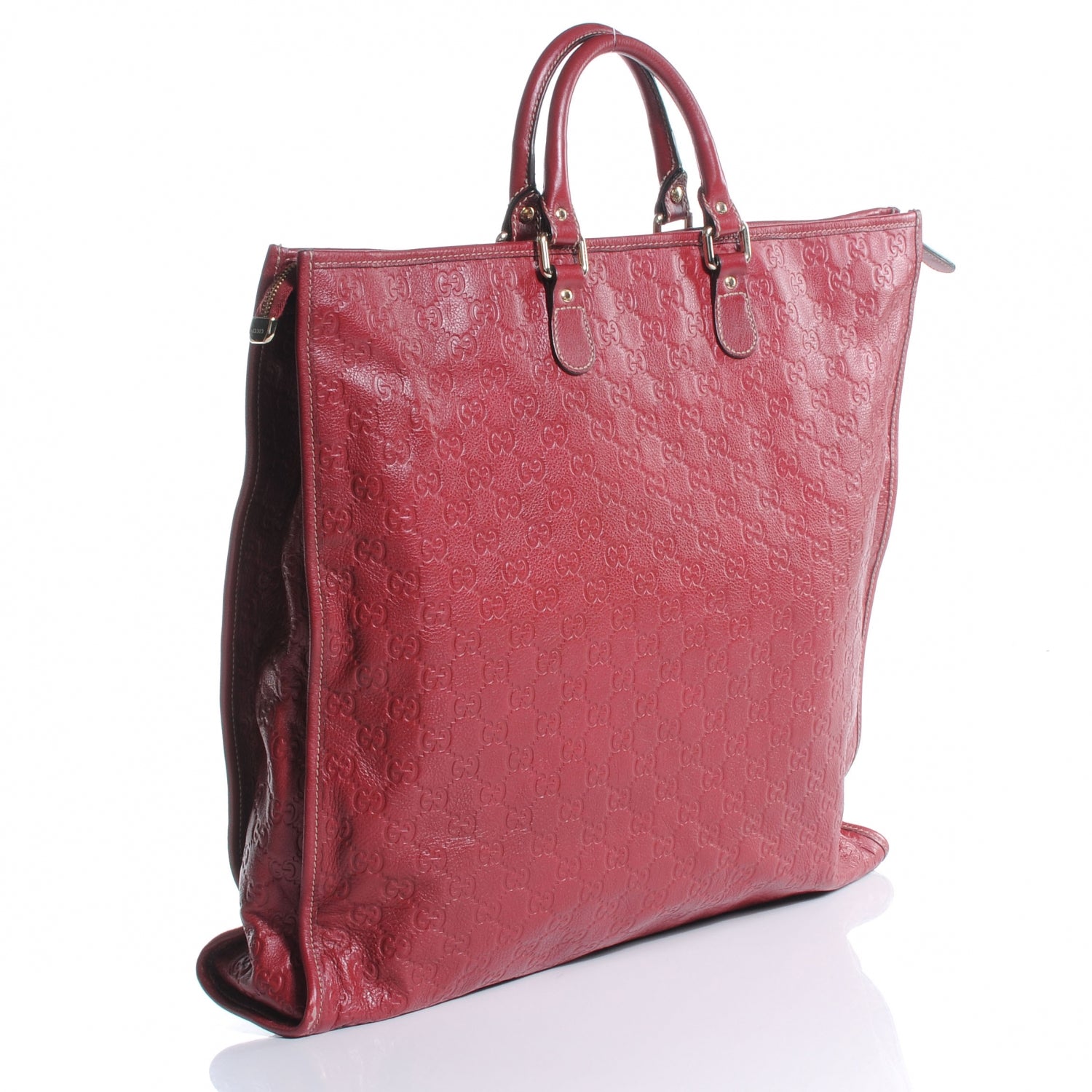 Gucci Guccissima XL Tote Red 3 of 7