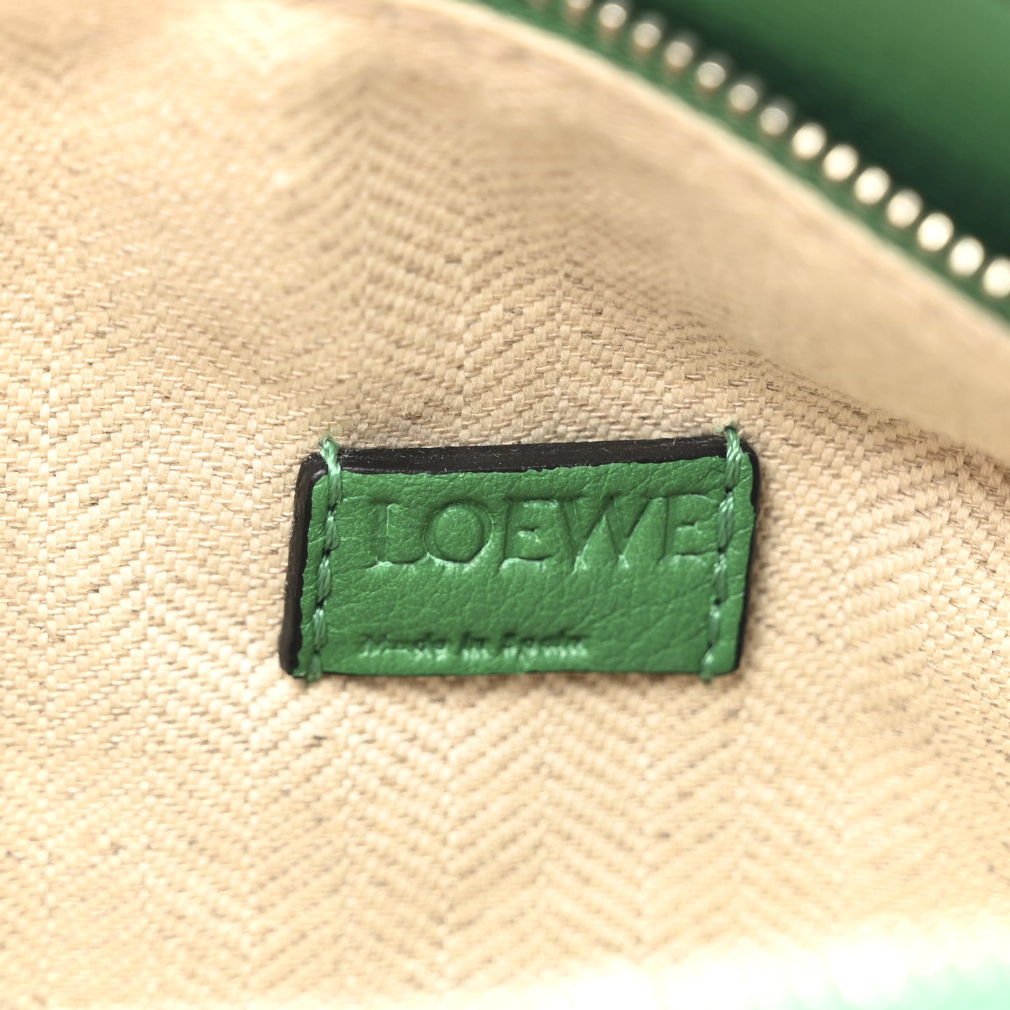 Calfskin Mini Puzzle Bag Jungle Green