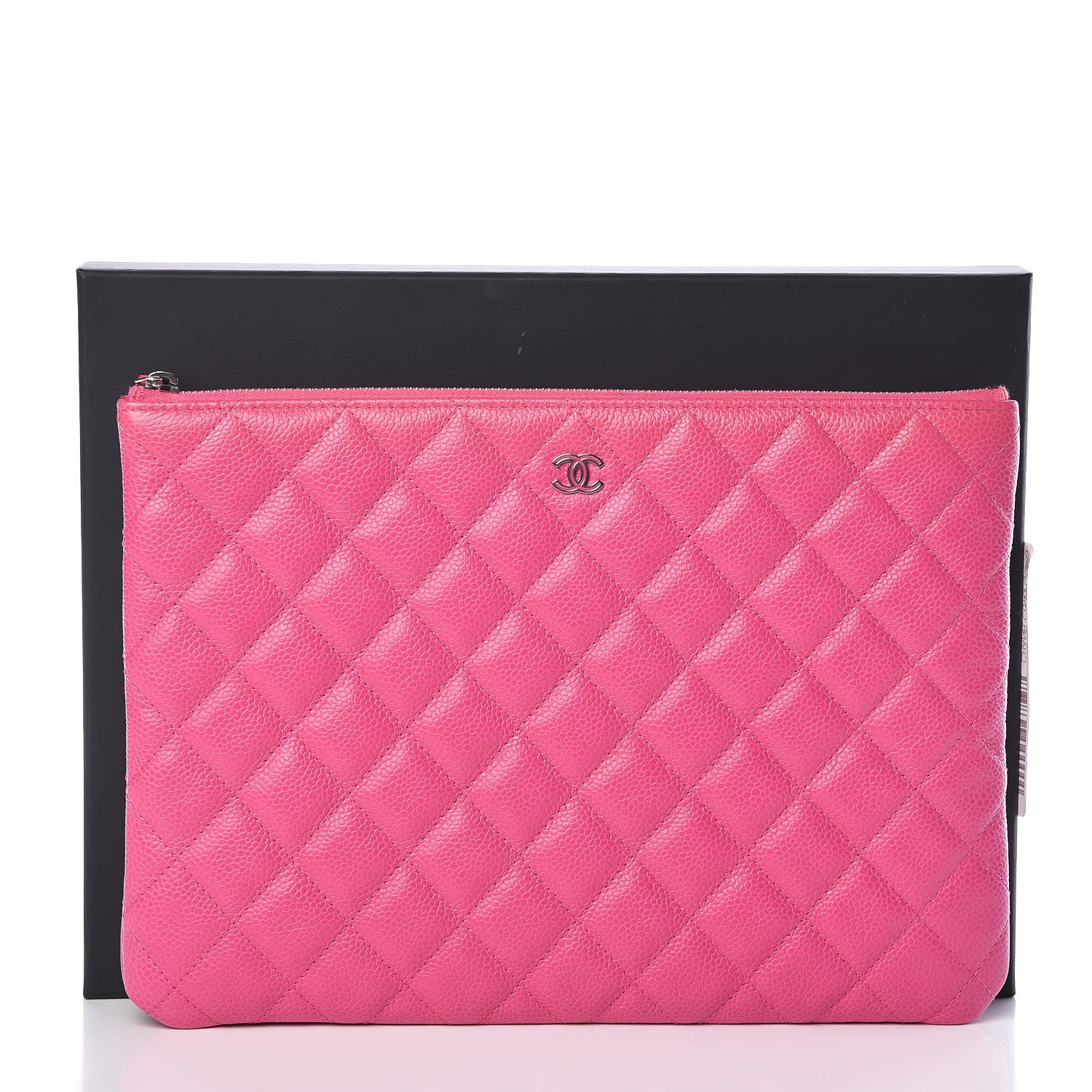 Chanel Caviar Quilted Medium Cosmetic Case Pink 12 of 12