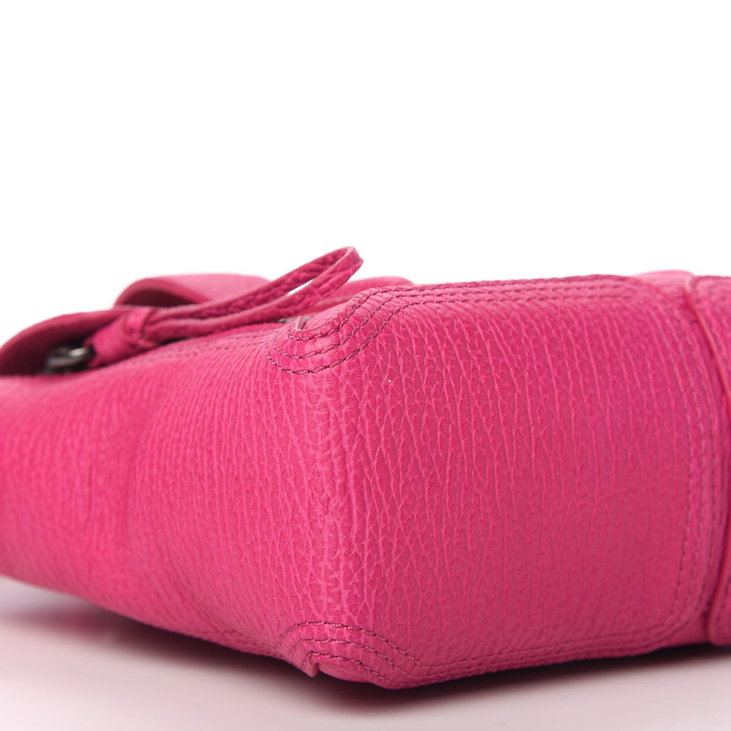 Textured Calfskin Mini Pashli Satchel Fuschia