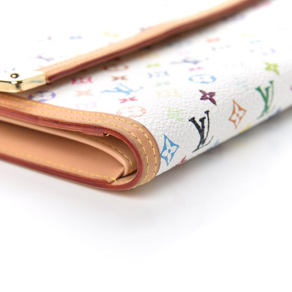 Louis Vuitton Monogram Multicolor Porte Tresor International Wallet White 5 of 10