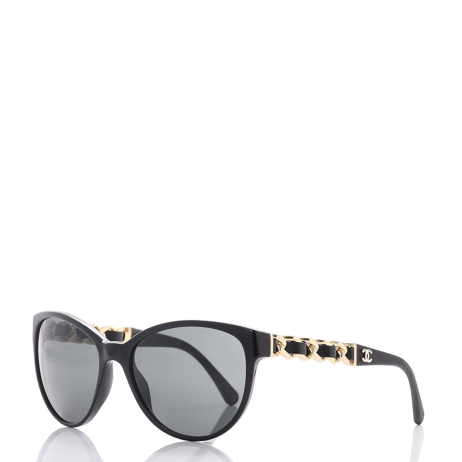 Chanel CC Chain Sunglasses 5215Q Black 1 of 10