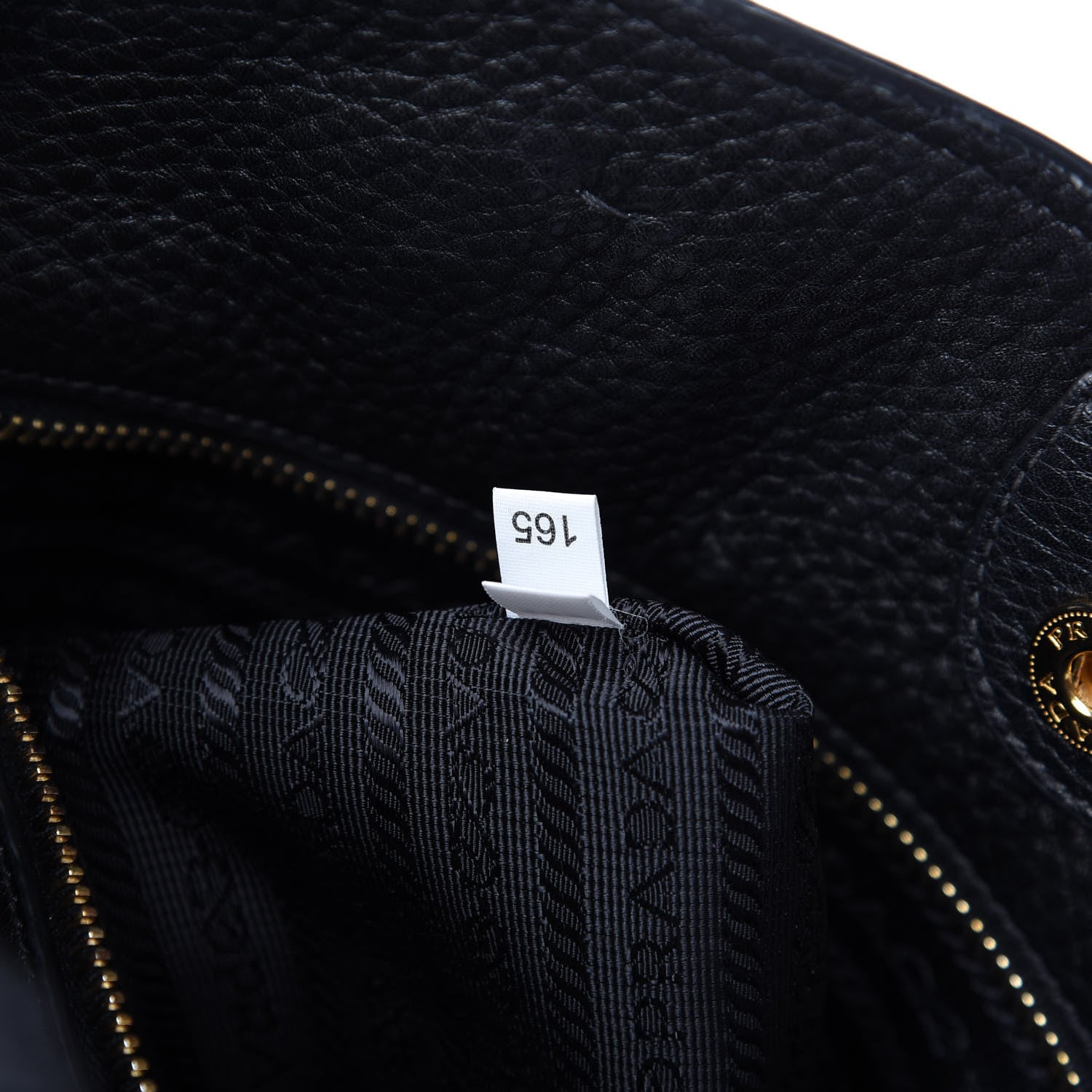 Prada Vitello Daino Shopping Tote Black 9 of 10