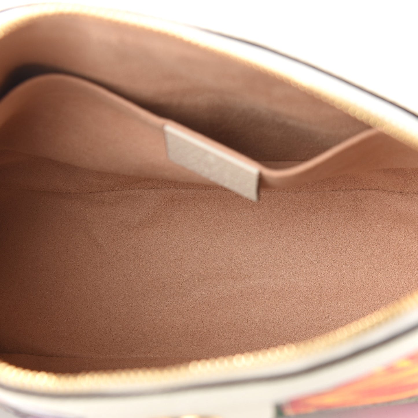 GG Supreme Monogram Flora Web GG Small Ophidia Dome Shoulder Bag White